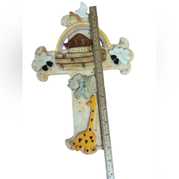 Cross nursery Wall Decor - Noah’s Ark 12.5”long and 9” wide - Picture 2 of 16